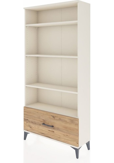 Arges Dolap 4 Raflı Tek Çekmeceli 88x30x182 Aytaşı-çam Aytaşı
