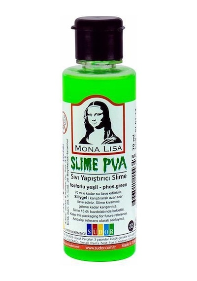 Slime Seti Fosforlu Yeşil Renk 70 ML Renkli Slaym Südor Sılaym Se