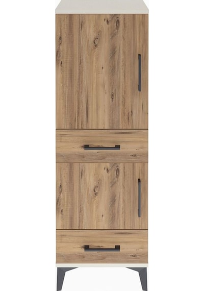 Arges Dolap 3 Raflı 2 Çekmeceli 2 Kapaklı 44x30x134 Aytaşı-çam Aytaşı