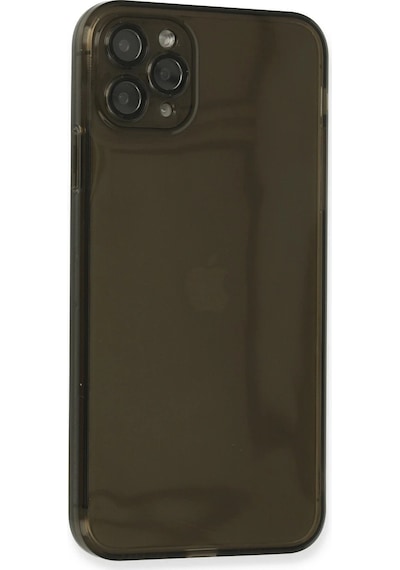Cosmotex Newface Apple iPhone Uyumlu  11 Pro Max Kılıf Fly Lens Silikon - Siyah