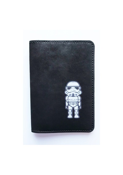 Vip Gift Starwars Pasaport Kılıfı Vegan Deri Pasaportluk Baskılı Siyah Çok Renkli