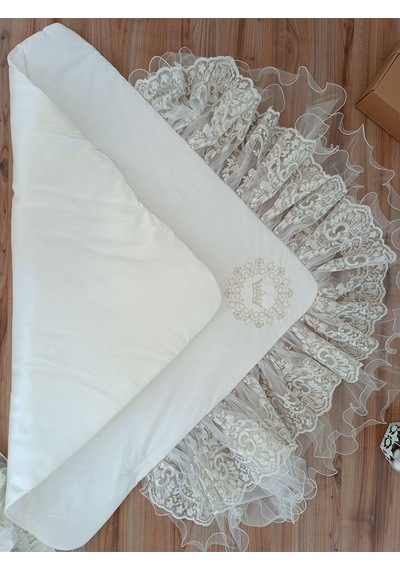 Bebek Kundağı Unisex Bebek Dış Kundak Battaniyesi Hastane Çıkışı Kundak Battaniye Yenidoğan Hediye Beyaz