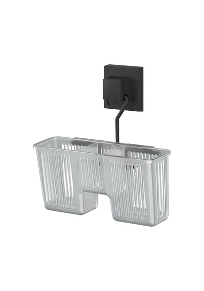 Teknotel Easyfıx Yapıskanlı Plastik Banyo Rafı Mat Siyah Ef058 Beyaz
