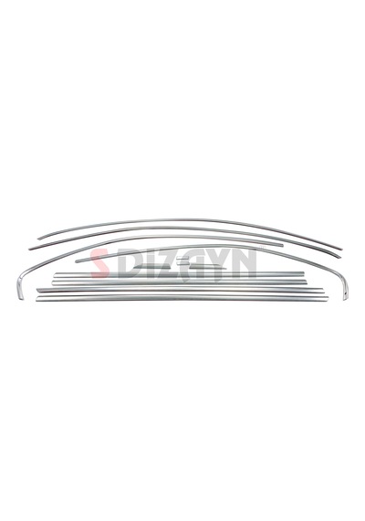 S-dizayn Vw Jetta Krom Cam Çerçeve Seti 12 Prç. 2011-2019 A+ Kalite