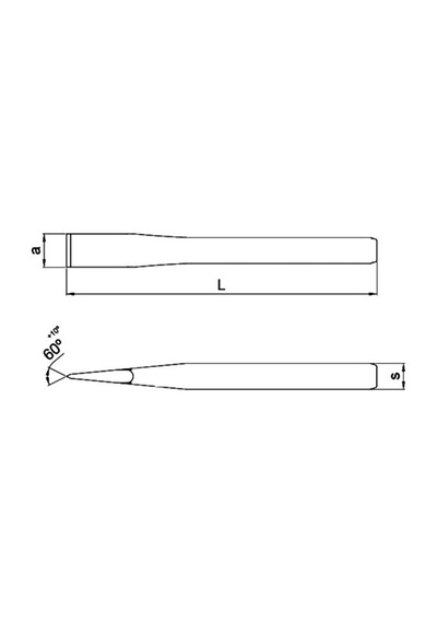 L25-200-2 Düz Keski 24x200 Mm