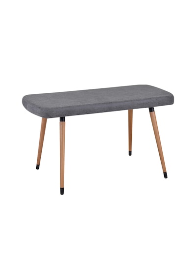 Vilinze Eames Ahşap Ayak Mutfak Masası Bankı Gri
