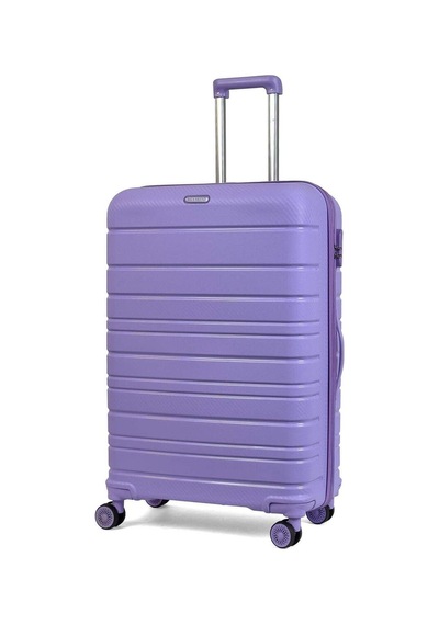 Reymond Luggage Karbon PP Seyahat Valizi Horizon Serisi Kırılmaz Bavul, Lila - Büyük Boy Lila