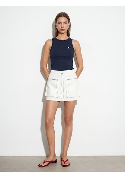 Dilvin 21259 Bisiklet Yaka Top-lacivert