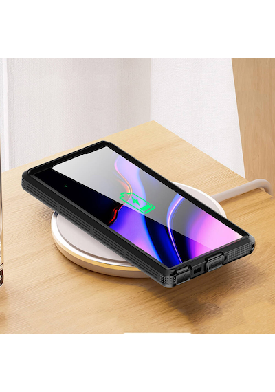 Subutu Galaxy S24 Ultra Kılıf Magsafe Şarj Özellikli 1-1 Su Geçirmez Kılıf - Siyah Siyah