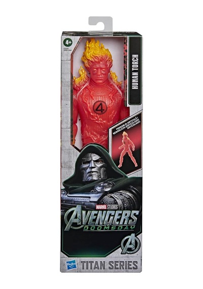 Marvel Avengers Doomsday Titan Series Human Torch G2651 G3224