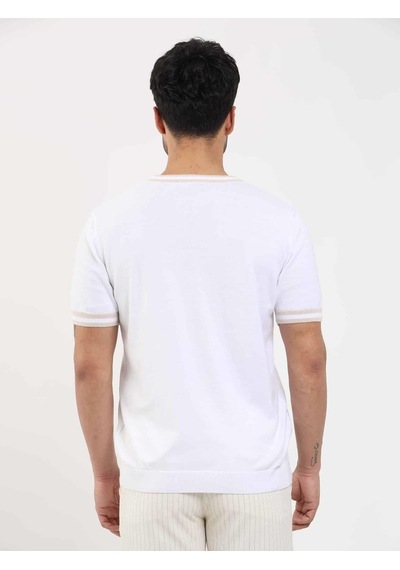 Dufy Beyaz Erkek Slim Fit Düz O Yaka Kazak - 104646-beyaz Beyaz
