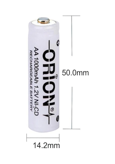 Orion 1000 mAh 1.2 V AA Ni-CD Industrial Şarj Edilebilir Kalem Pil