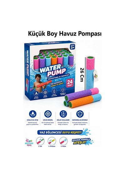 1 Adet Havuz Pompası Kaliteli Model Deniz Pompası Su Tabancası 26 Cm.