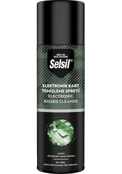 Selsil Yağsız Elektronik Devre Kart Temizleme Spreyi 200 ML