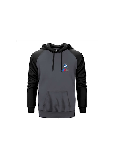 Bmw Logo M Power Gri Renk Reglan Kol Sweatshirt Gri
