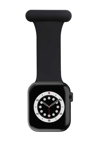 Ekılıf - Apple Uyumlu  Watch 38mm - Kordon Silikon Kordon Krd-44 - Beyaz