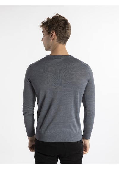 Trussardi Trussardı Erkek Kazak  TRRD003627 Gri