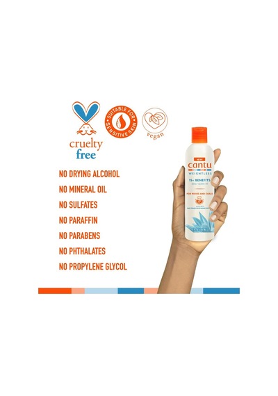 Cantu Weightless Ağırlaştırmayan 15+ Etki Günlük Durulanmayan Saç Bakım Kremi 236 ML