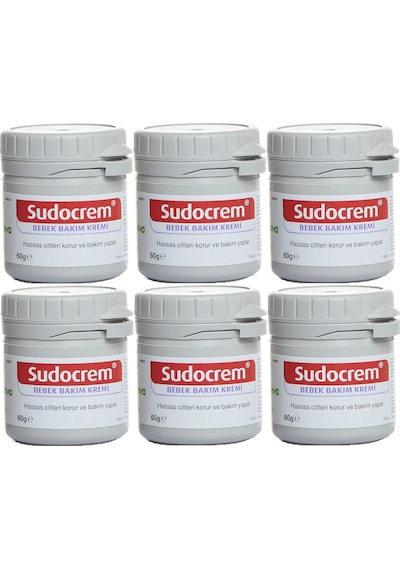 Sudocrem Cilt Bebek Bakım - Pişik Kremi 60gr 6 Lı Set