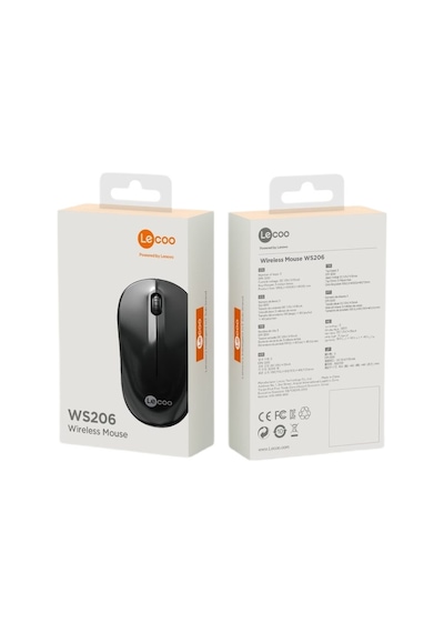Lecoo WS206 Kablosuz 1200DPI 3 Tuşlu Optik Mouse