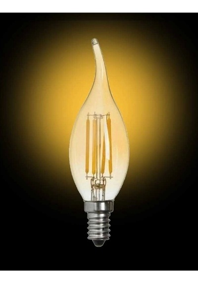 Cata 4w Rustik Amber Kıvrık Buji Led E-14 Ampul