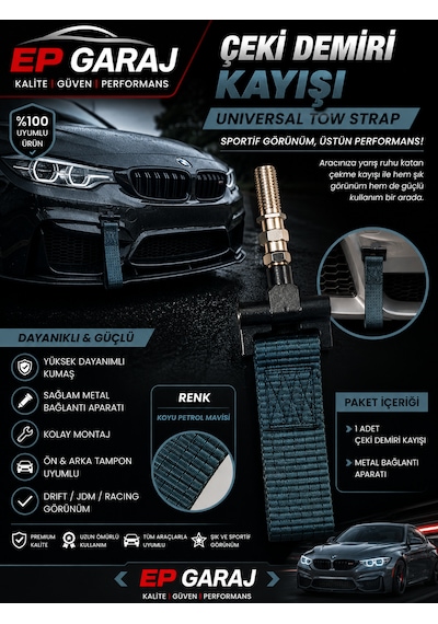 Unıversal Çeki Demiri Kayışı / Tow Strap