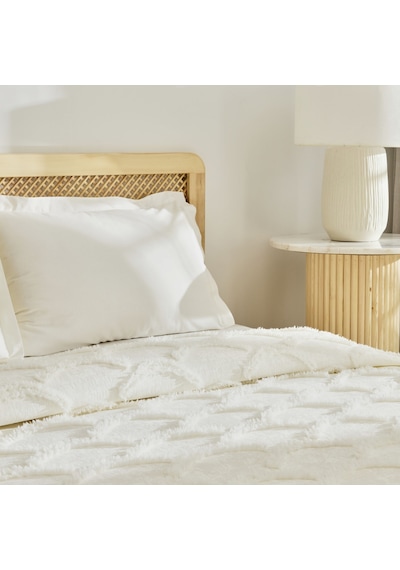 Kaşmir Home Emma Çift Kişilik Yatak Örtüsü Offwhite Beyaz