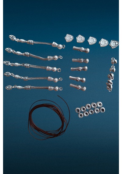 Tesbih Püskül İmame Yapım Seti İmame Püskül Komple Set Tesbih İpi 5 Takım