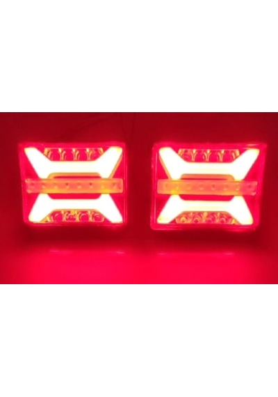 2 Adet Fonksiyonel Neon Led Stop/Sinyal lambası Kamyon-Römork-Karavan 12-24 Volt