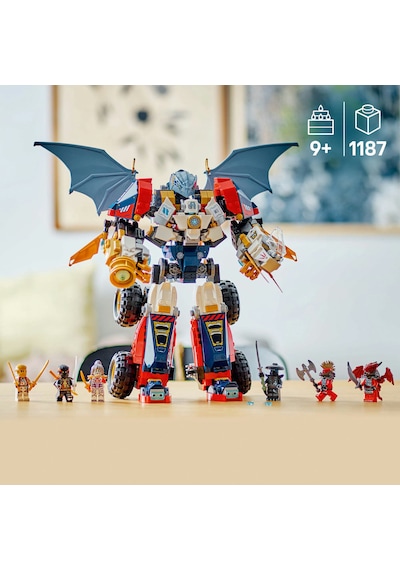 LEGO® NINJAGO® Zane’in Ultra Kombo Mech’i 71834 - 9 Yaş ve Üzeri Çocuklar için 4’ü 1 Arada Yaratıcı Oyuncak Yapım Seti (1187 Parça)
