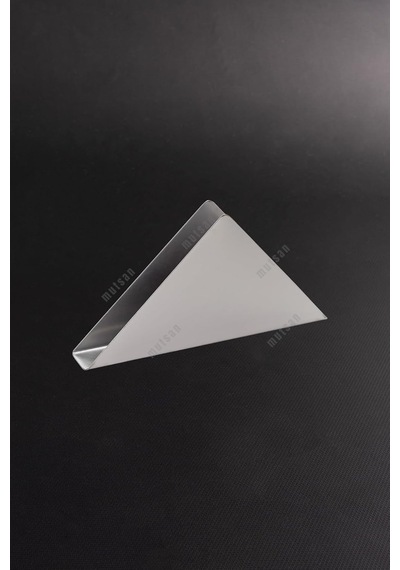 5'li - Paslanmaz Çelik Üçgen Peçetelik Seti - Masaüstü Dekoratif Üçgen Peçetelik - 18 X 9 Cm Diğer
