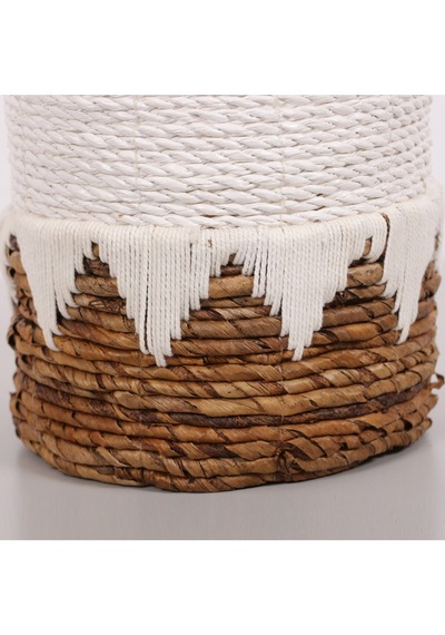 Didim Doğal Abaka 21x19 Cm Saksılık & Saklama Düzenleme Beyaz