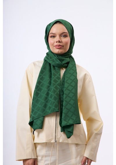 Mirsoy Scarf Lina Modern Desen Şal Yeşil