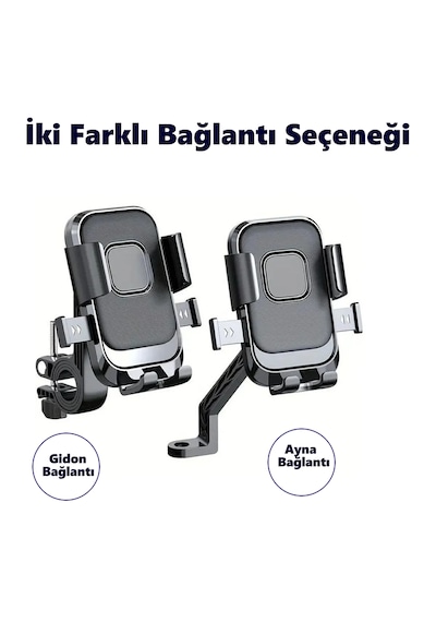 Motosiklet,bisiklet ,scooter İçin 360 Derece Dönebilen Gidon Ve Siyah