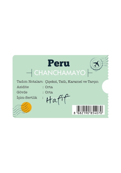 Moliendo Peru Chanchamayo Yöresel Çekirdek Kahve 1 KG