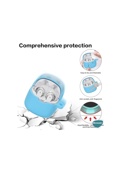 Jbl Tune Flex İçin Kılıf Mat Silikon Lacivert Tune Flex İle Uyumlu Kılıf - Lacivert