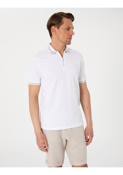 Pierre Cardin Erkek Beyaz Tişört 50302607-vr013 Beyaz