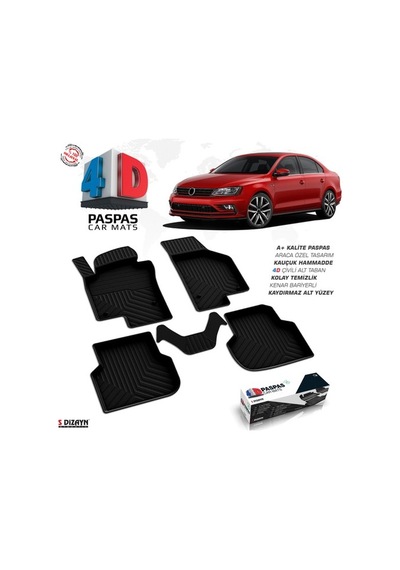 Krcoto Vw Jetta 4D Havuzlu Paspas 2011 Ve Üzeri A+