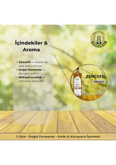 Sirke Günlüğüm Zencefil Sirkesi 1 L