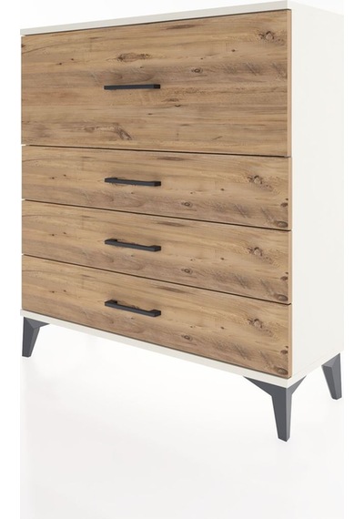 Arges Şifonyer 4 Çekmeceli 88x30x96 Aytaşı-çam Aytaşı