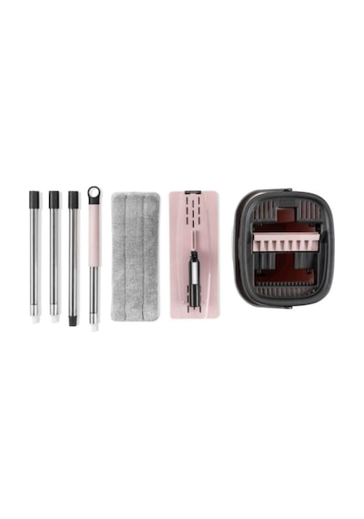 Tablet Magic Flat Mop Yer Duvar Silme Microfiber Paspas + 10 Adet Bez