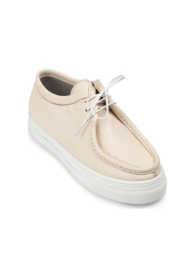 Deery Hakiki Deri Bej Sneaker Kadın Ayakkabı - Z1682zbejc01 Bej