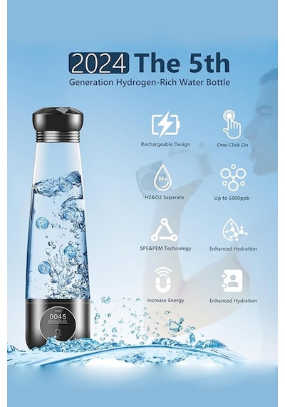 Xo Cf37 Hydrogen Rich Dijital Termos Siyah