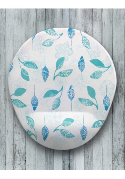 Yapraklar Oval Bilek Destekli Mouse Pad Mousepad