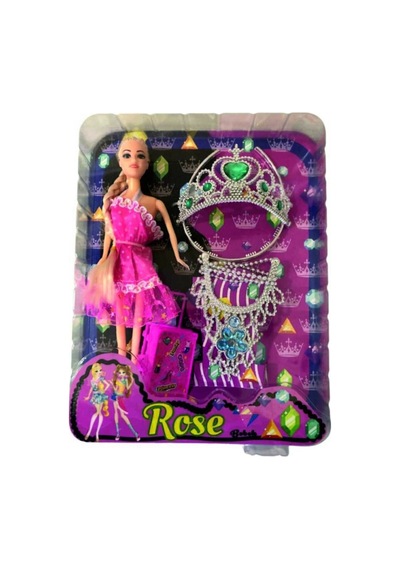 Oyuncak Rose Bebek Aksesuarlı Mücevherli Bebek Seti Evcilik Oyun