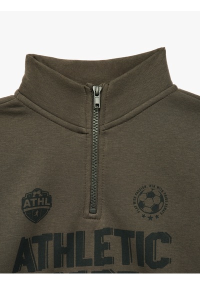 Koton Baskılı Uzun Kollu Şardonlu Pamuklu Yarım Fermuarlı Dik Yaka Sweatshirt Gri 7wkb10297tk Koton Baskılı Uzun Kollu Şardonlu Pamuklu Yarım Fermuarlı Dik Yaka Sweatshirt Gri 7wkb10297tk