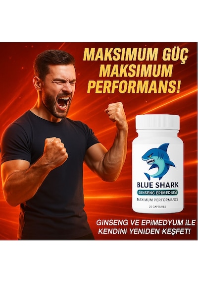 Blue Shark Erkeklere Özel 20 Li Takviye Ginseng & Epimediyum Içerikli