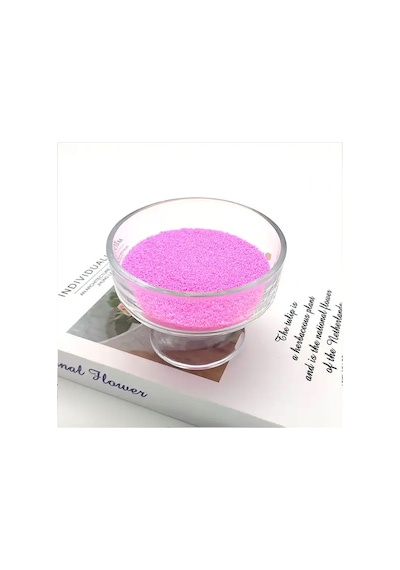 Kristal Tozu Boncuk Vanilya Kokulu Parafin Mum Yapım Malzemesi 100 Gram+5 Metre Fitil Pembe Pembe
