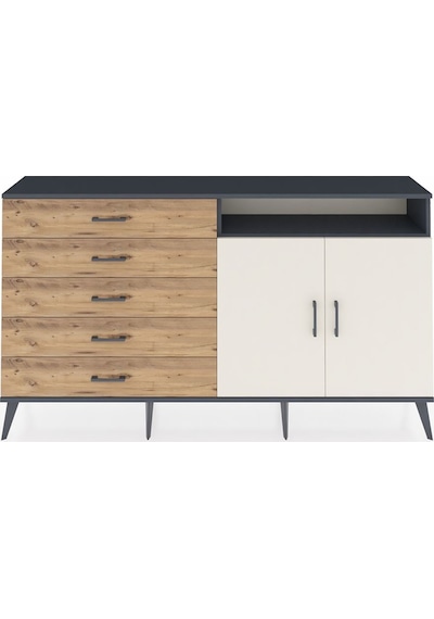 Arges Konsol 2 Raflı 5 Çekmeceli 2 Kapaklı 176x30x99 Antrasit-ayt Antrasit-aytaşı/çam Arges Konsol 2 Raflı 5 Çekmeceli 2 Kapaklı 176x30x99 Antrasit-ayt Antrasit-aytaşı/çam