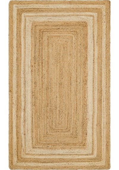 Eko Halı Echo Jüt Ech 10 Natural White Xw Dekoratif Jüt Kilim Naturel Beyaz
